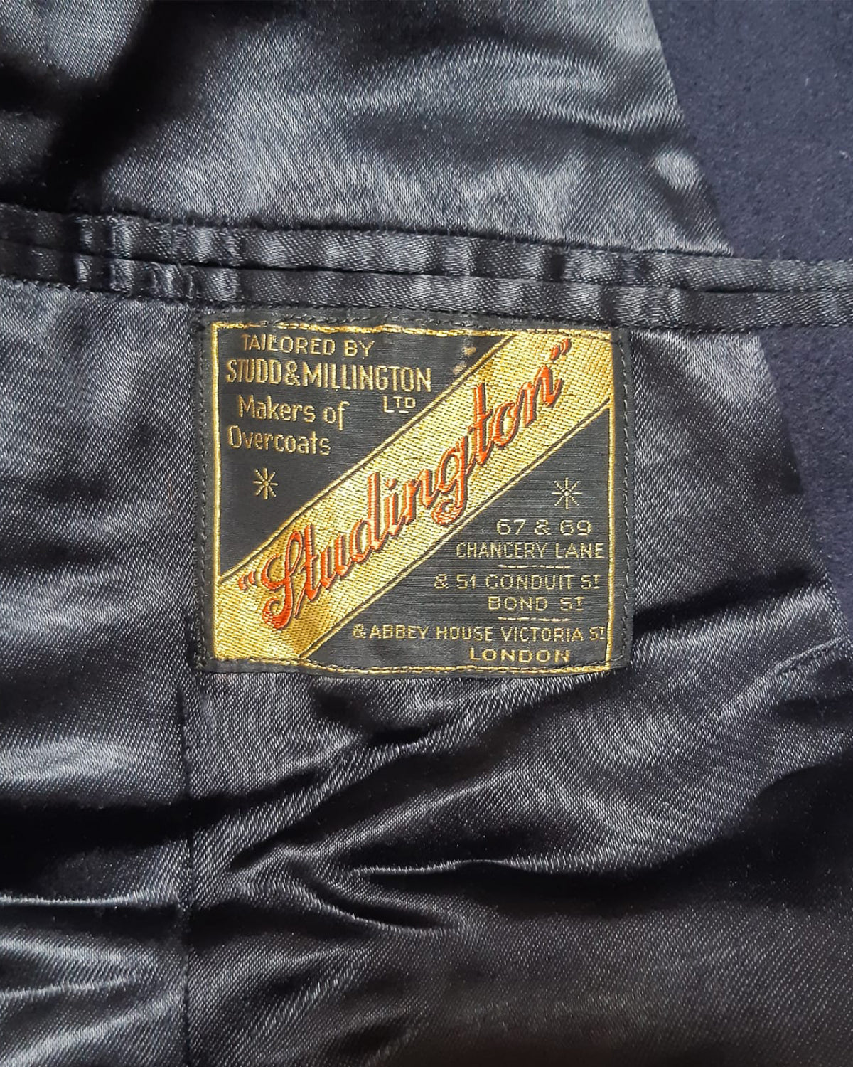 1930s Double Breasted Overcoat Size 40