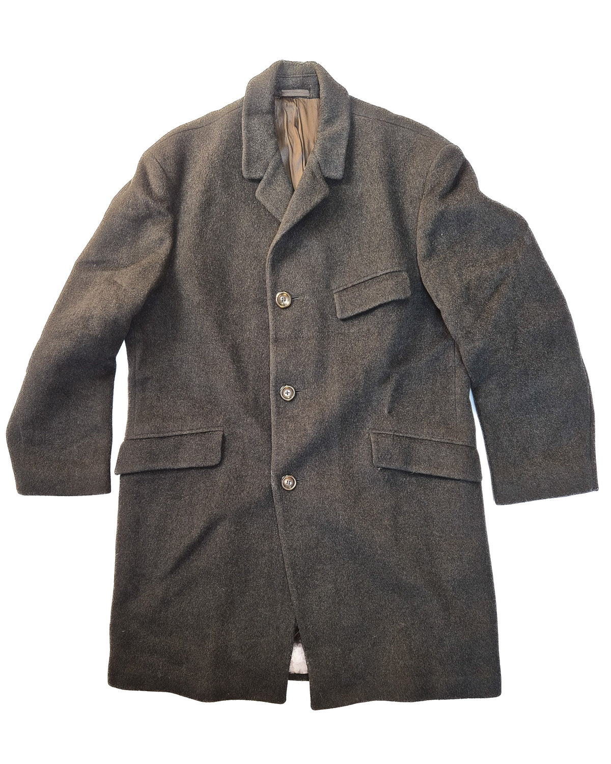Vintage British Wool Overcoat Size 42 SL-C1