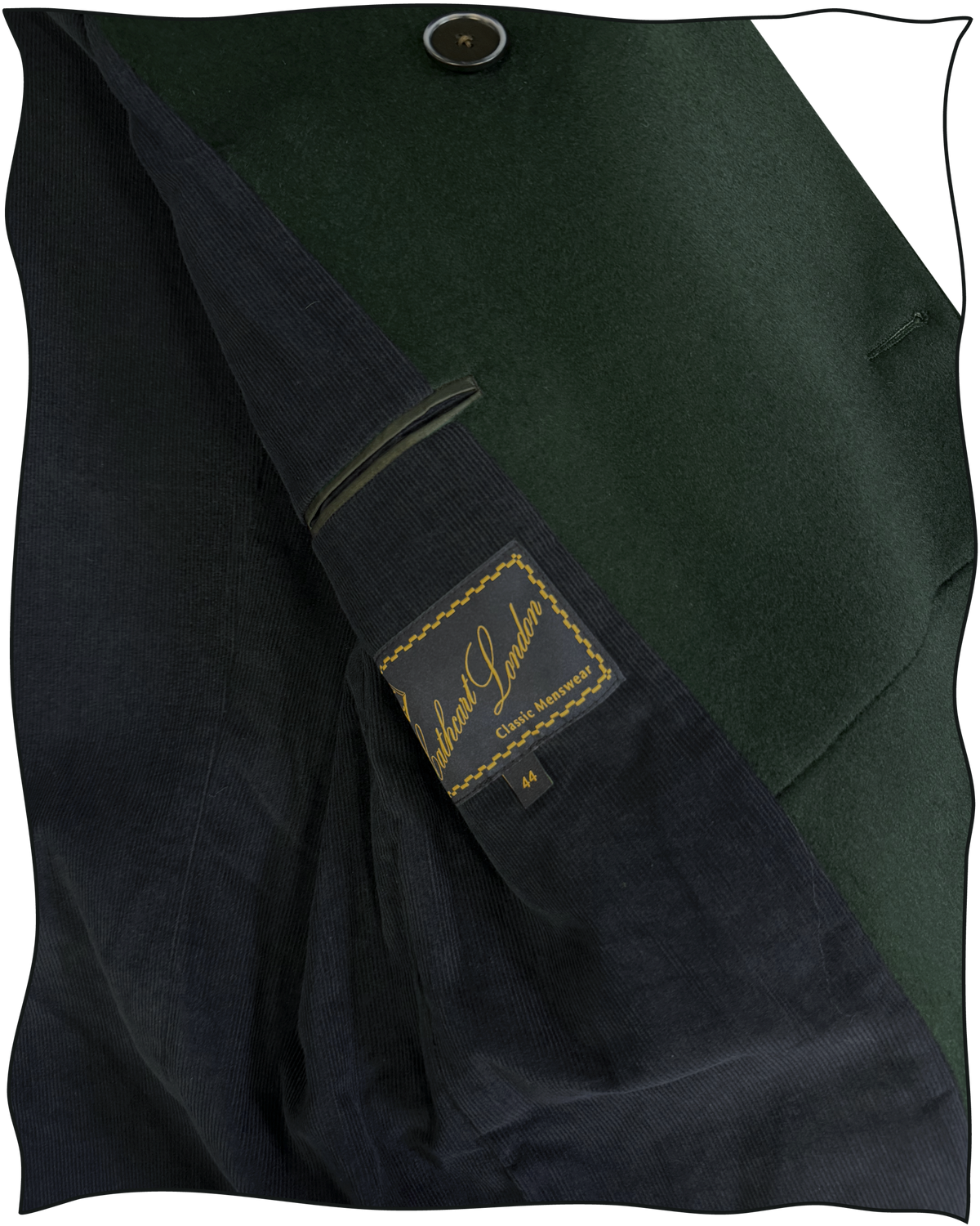 Sample Bottle Green Mackinaw with Cord Lining Size 44