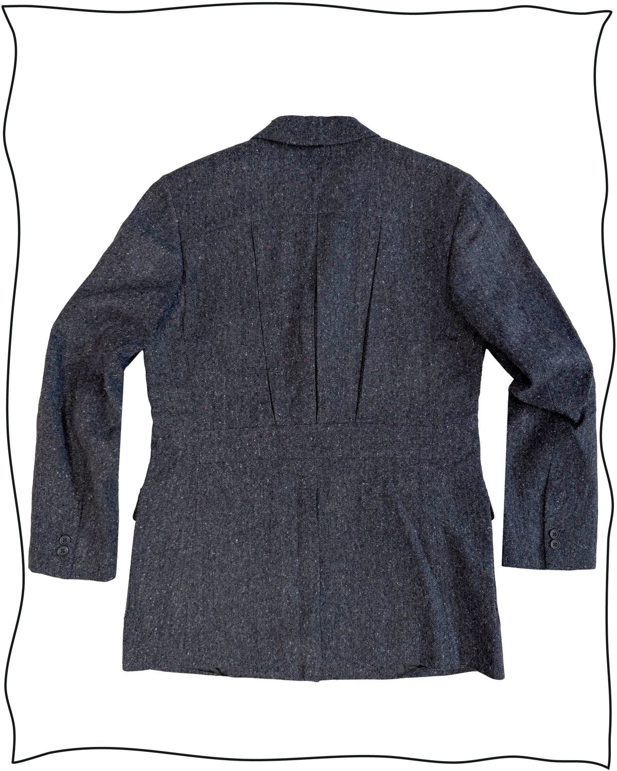 Sample Navy Donegal Vanderbilt Jacket Size 38