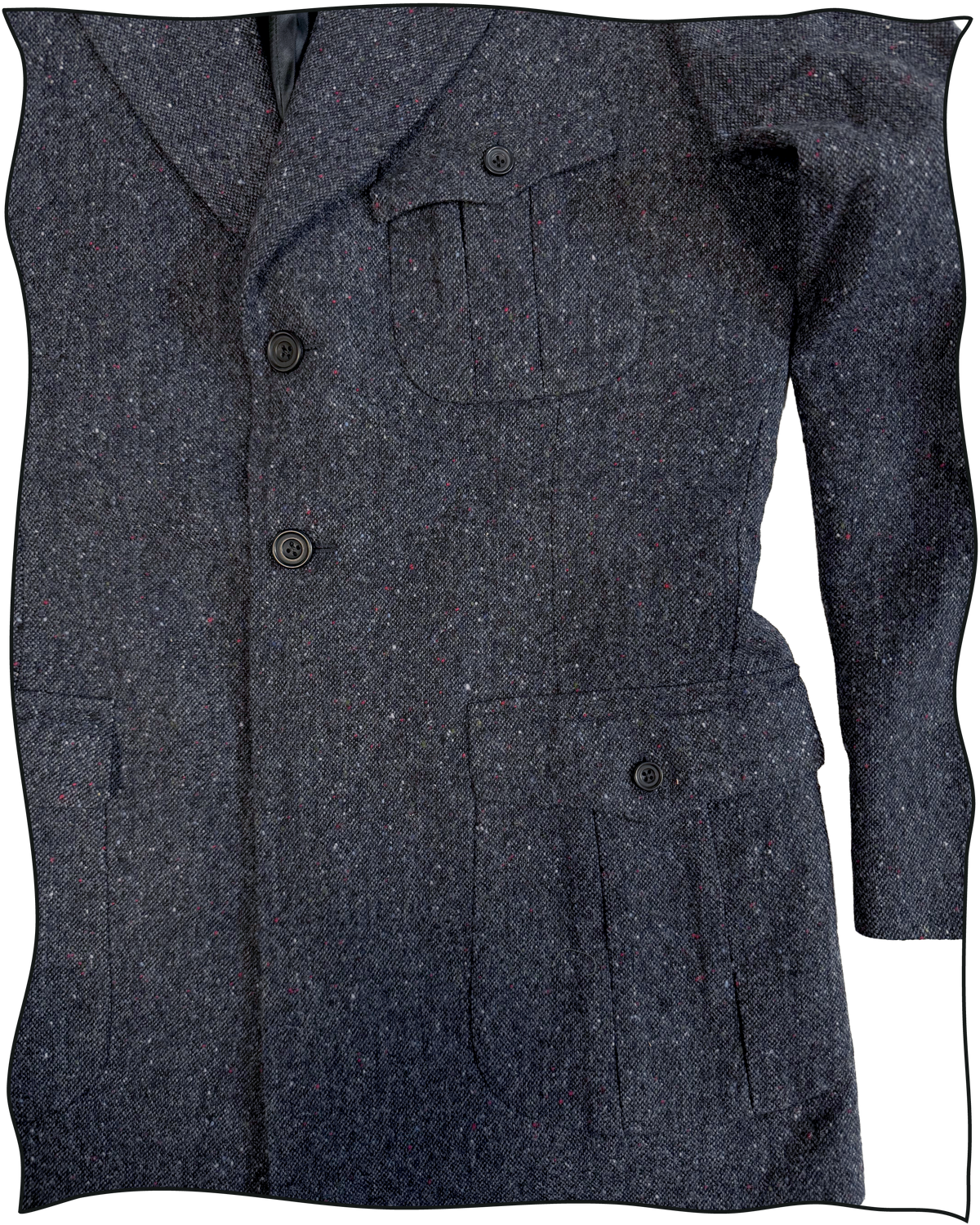Sample Navy Donegal Vanderbilt Jacket Size 38
