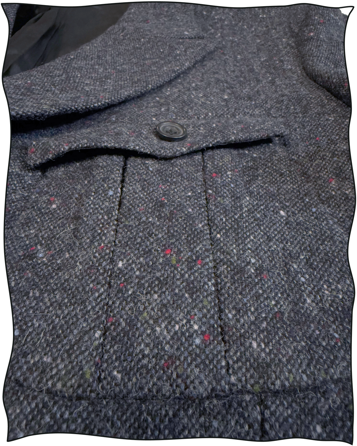 Sample Navy Donegal Vanderbilt Jacket Size 38