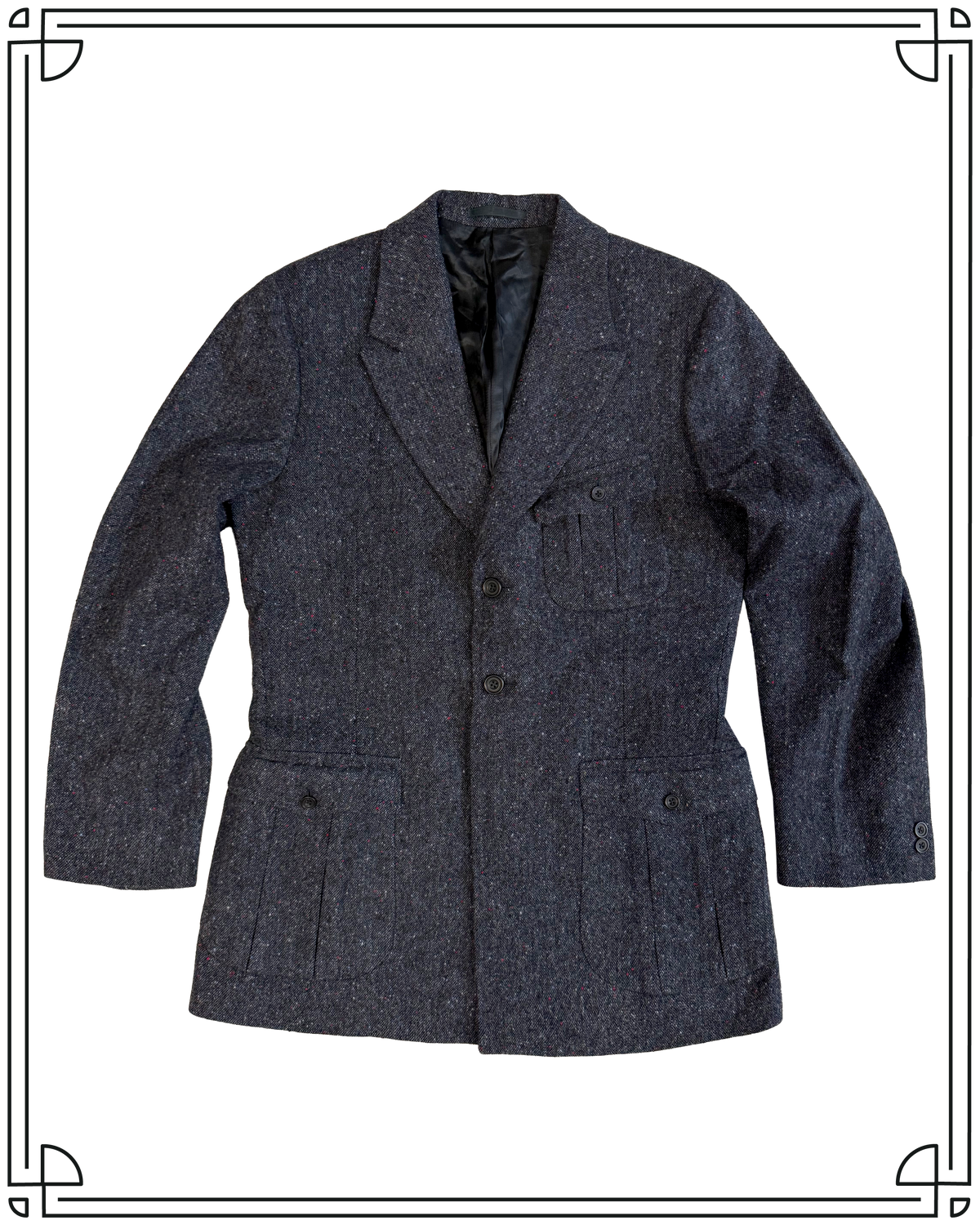 Sample Navy Donegal Vanderbilt Jacket Size 38