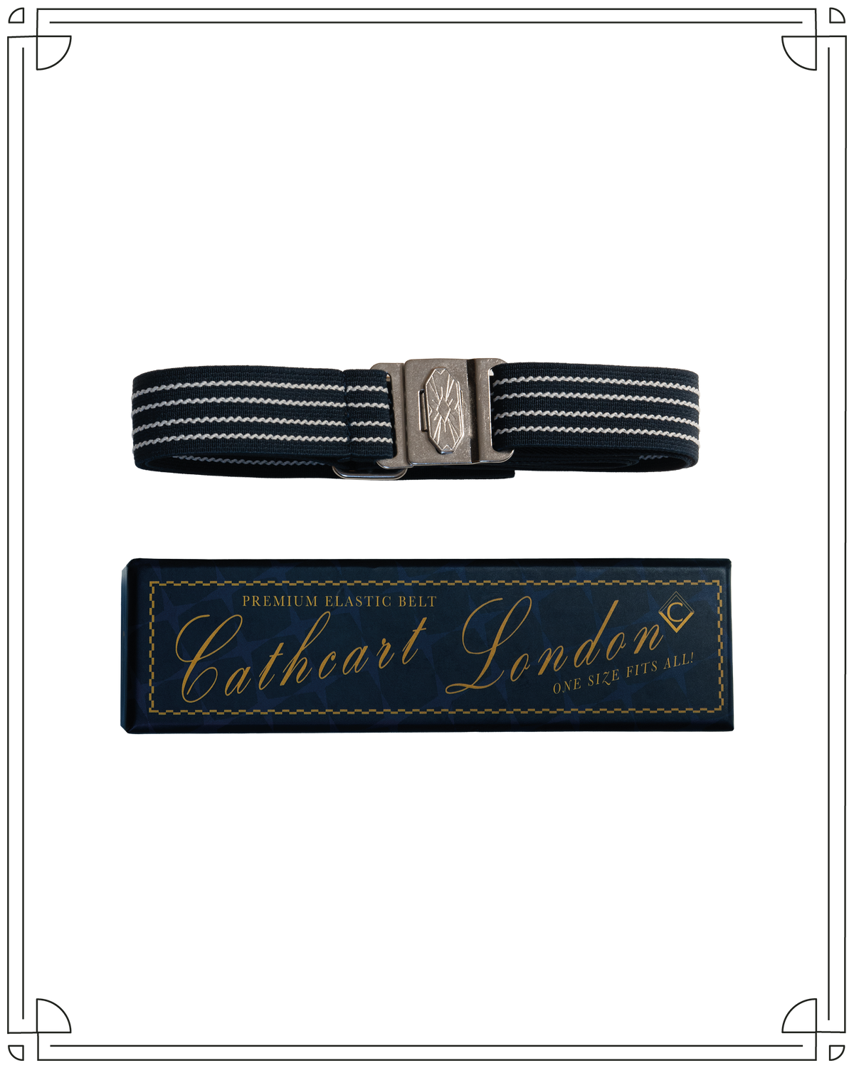 Navy Deco Belt