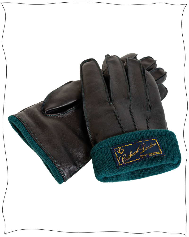 Dents x Cathcart Black Warminster Gloves