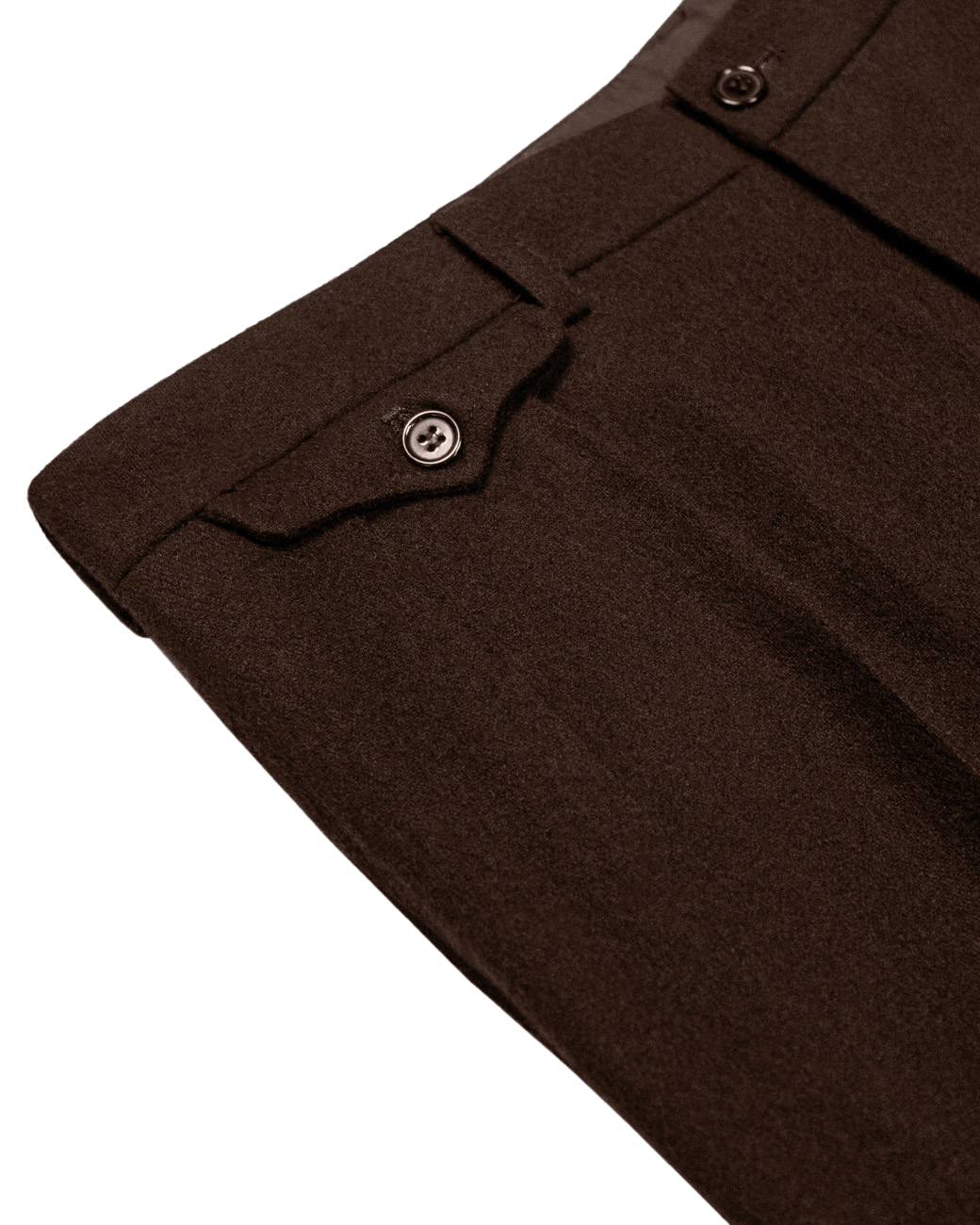 Chocolate Ellington Flannel Trousers