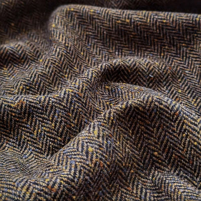 Magee / Brown Flecked Donegal Tweed Herringbone / 100% Lambswool / 400/430gms / 912/7064