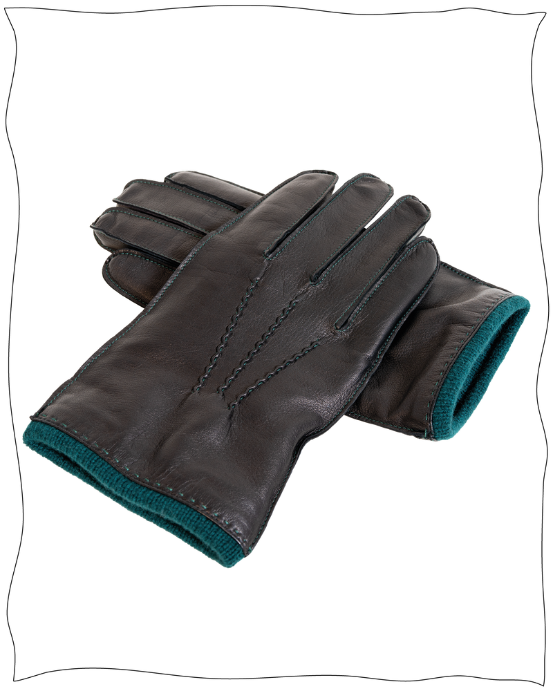 Dents x Cathcart Black Warminster Gloves