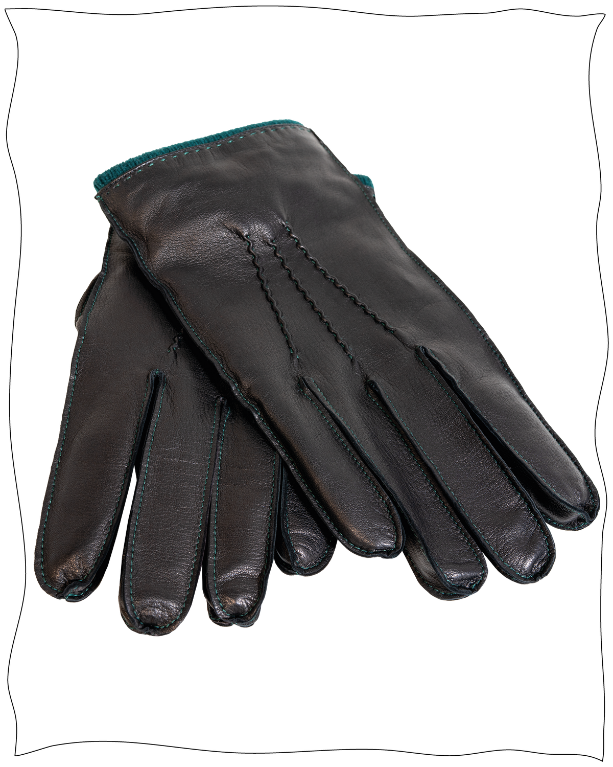 Dents x Cathcart Black Warminster Gloves