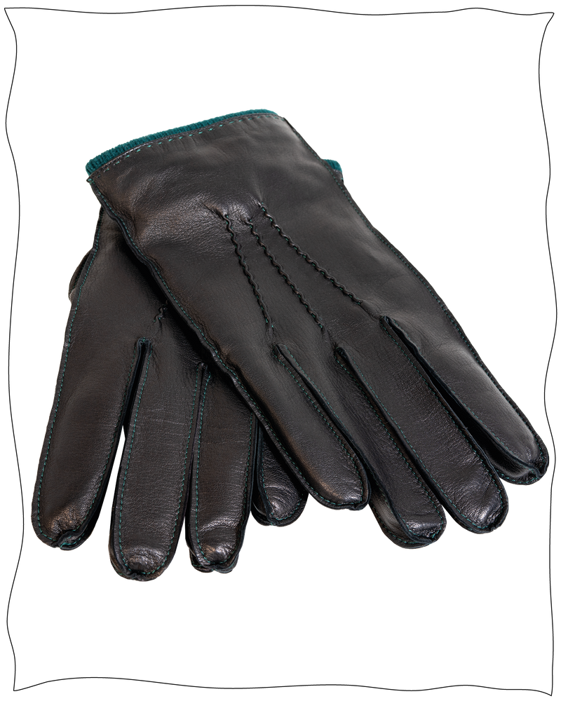 Dents x Cathcart Black Warminster Gloves