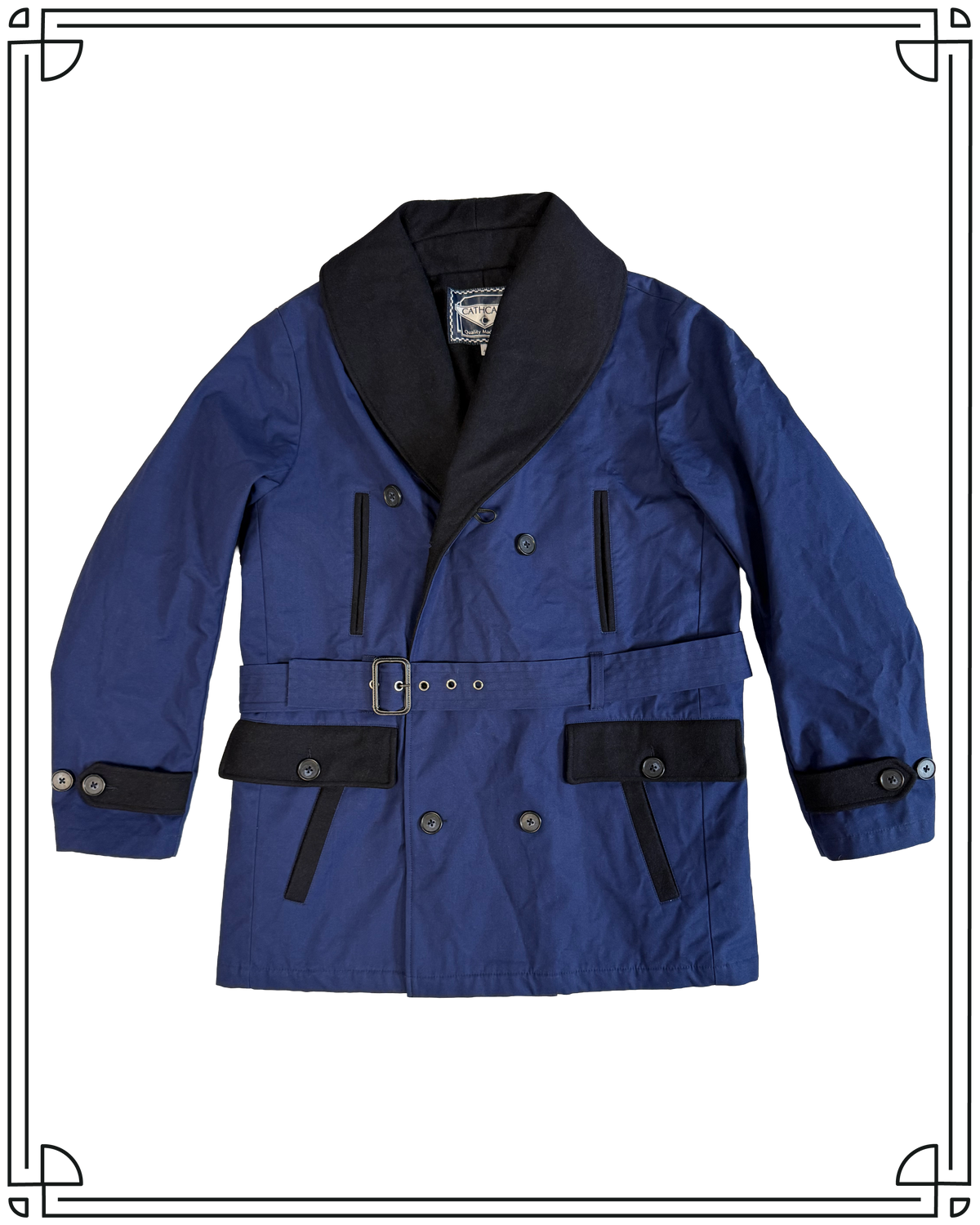 Sample Blue Canvas and Melton Mackinaw Size 40