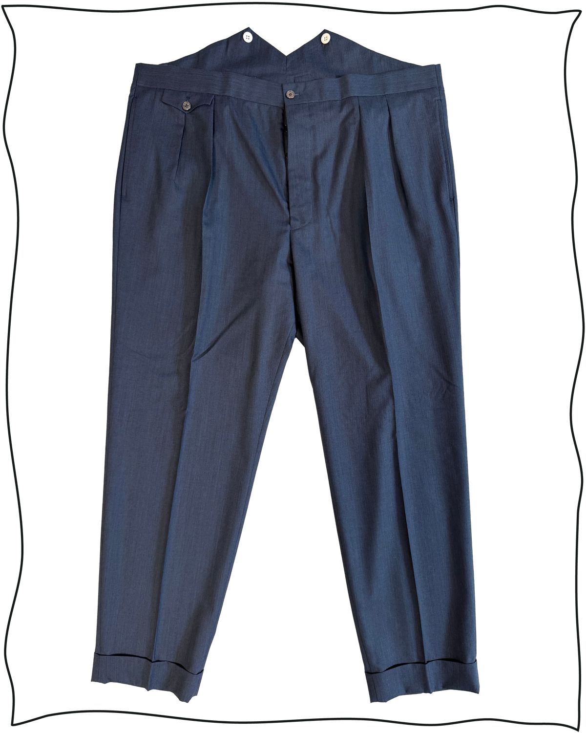 Sample Blue Fishtail King Cole Trousers Size 42