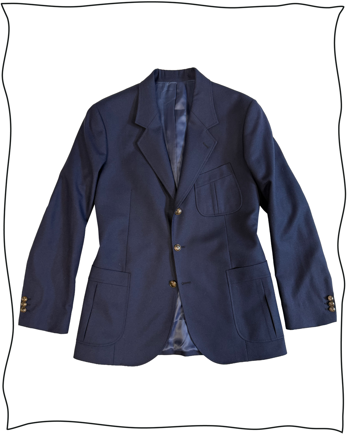 Sample Navy Worsted King Cole Suit Size 40/34