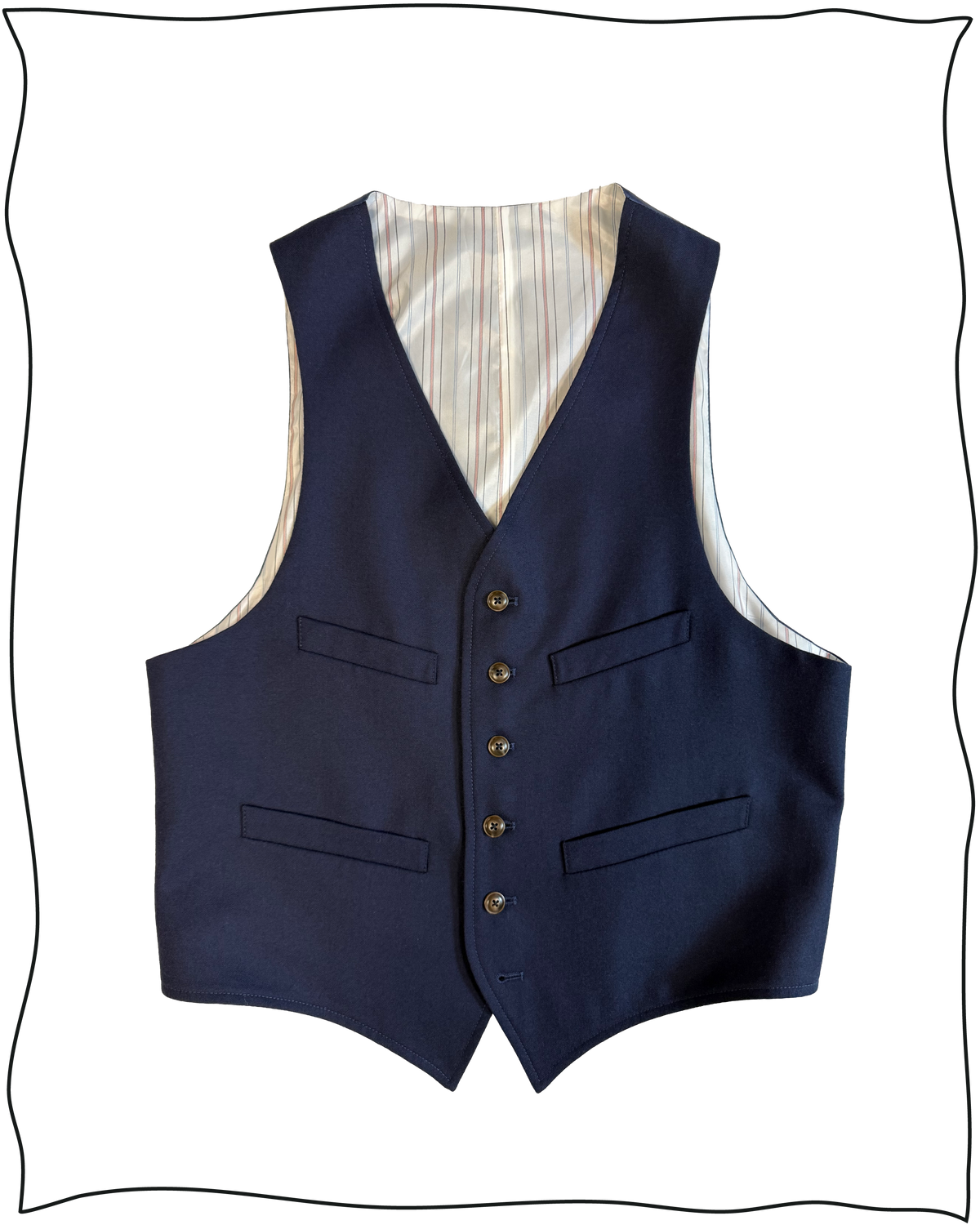 Sample Navy Worsted King Cole Suit Size 40/34