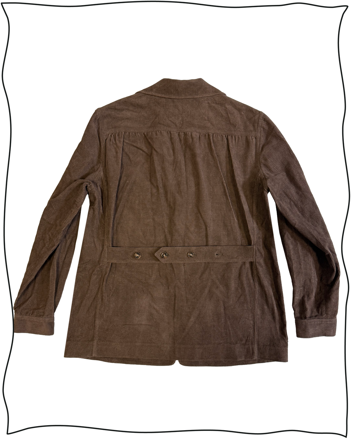 Sample Chocolate Corduroy Artisan Jacket Size 40