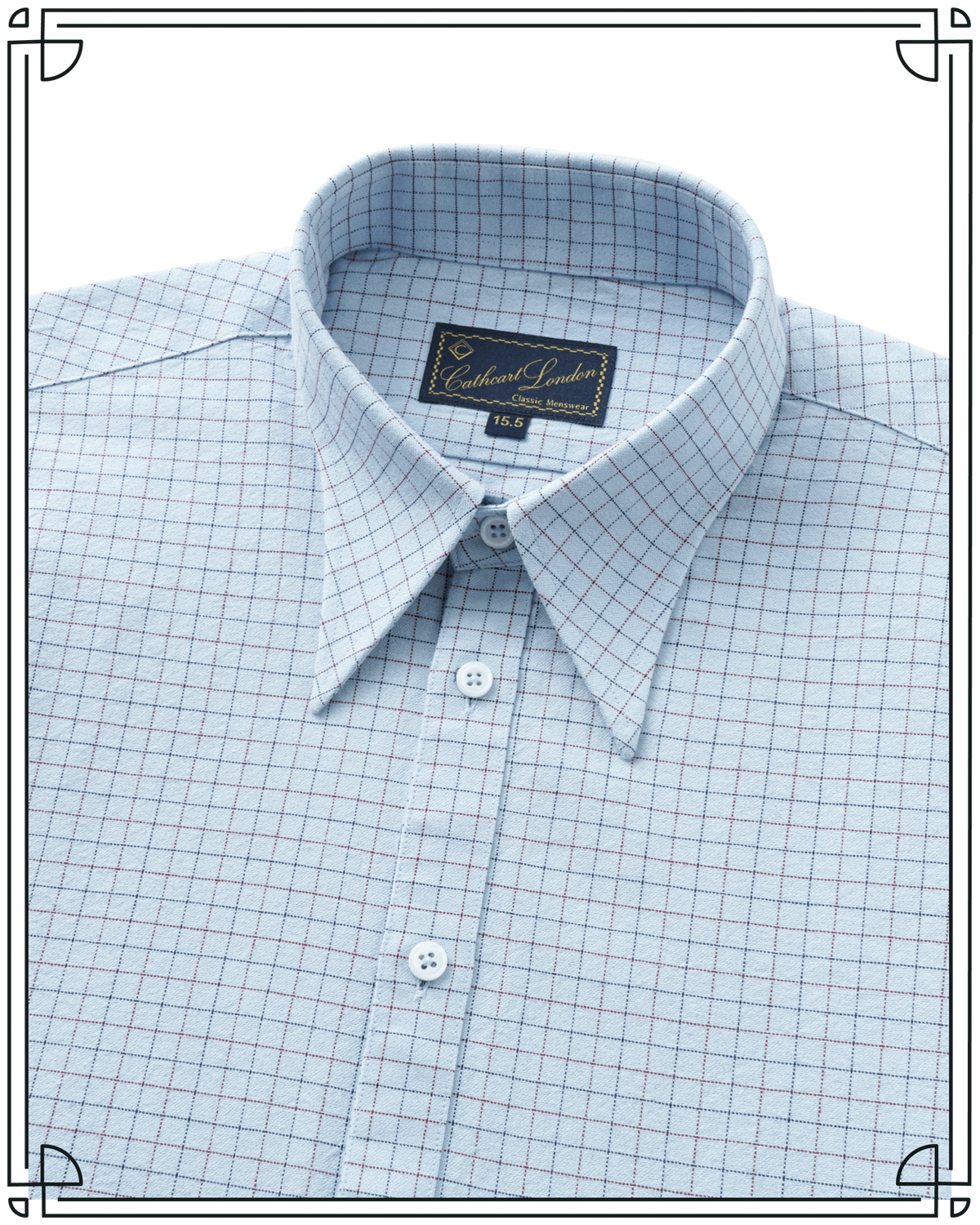 Duck Egg Tattersall Dress Shirt