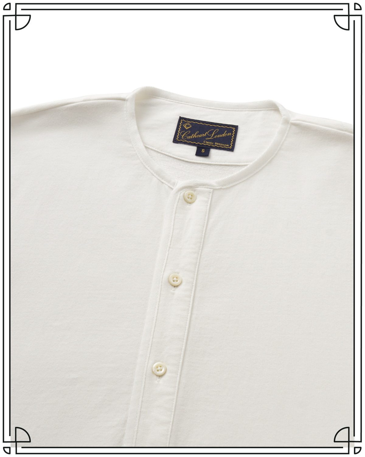 Cream Henley Shirt