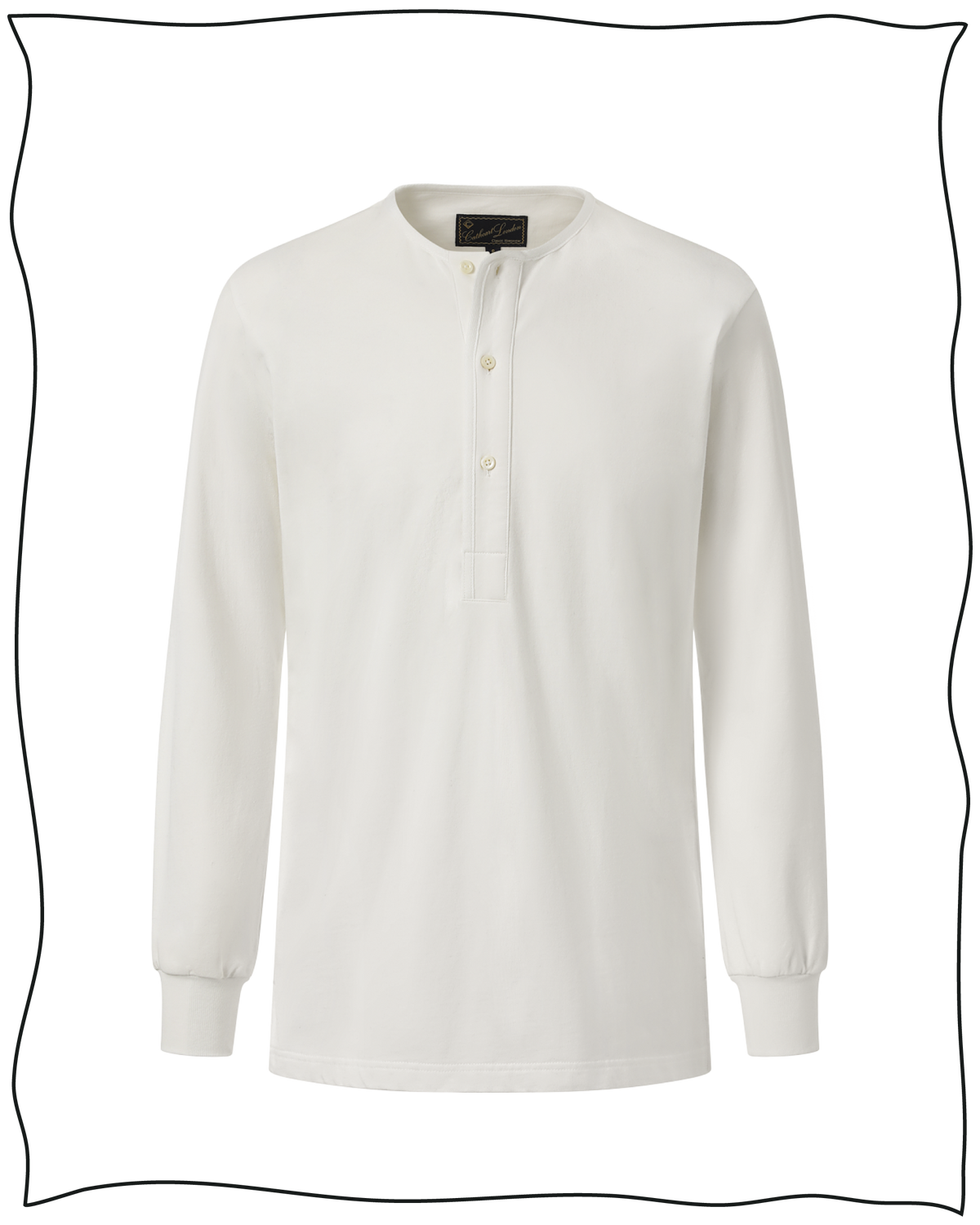 Cream Henley Shirt
