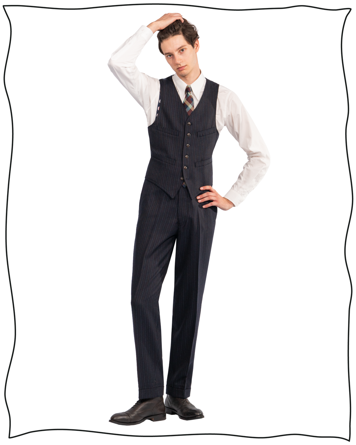 Multistripe Vanderbilt Trousers