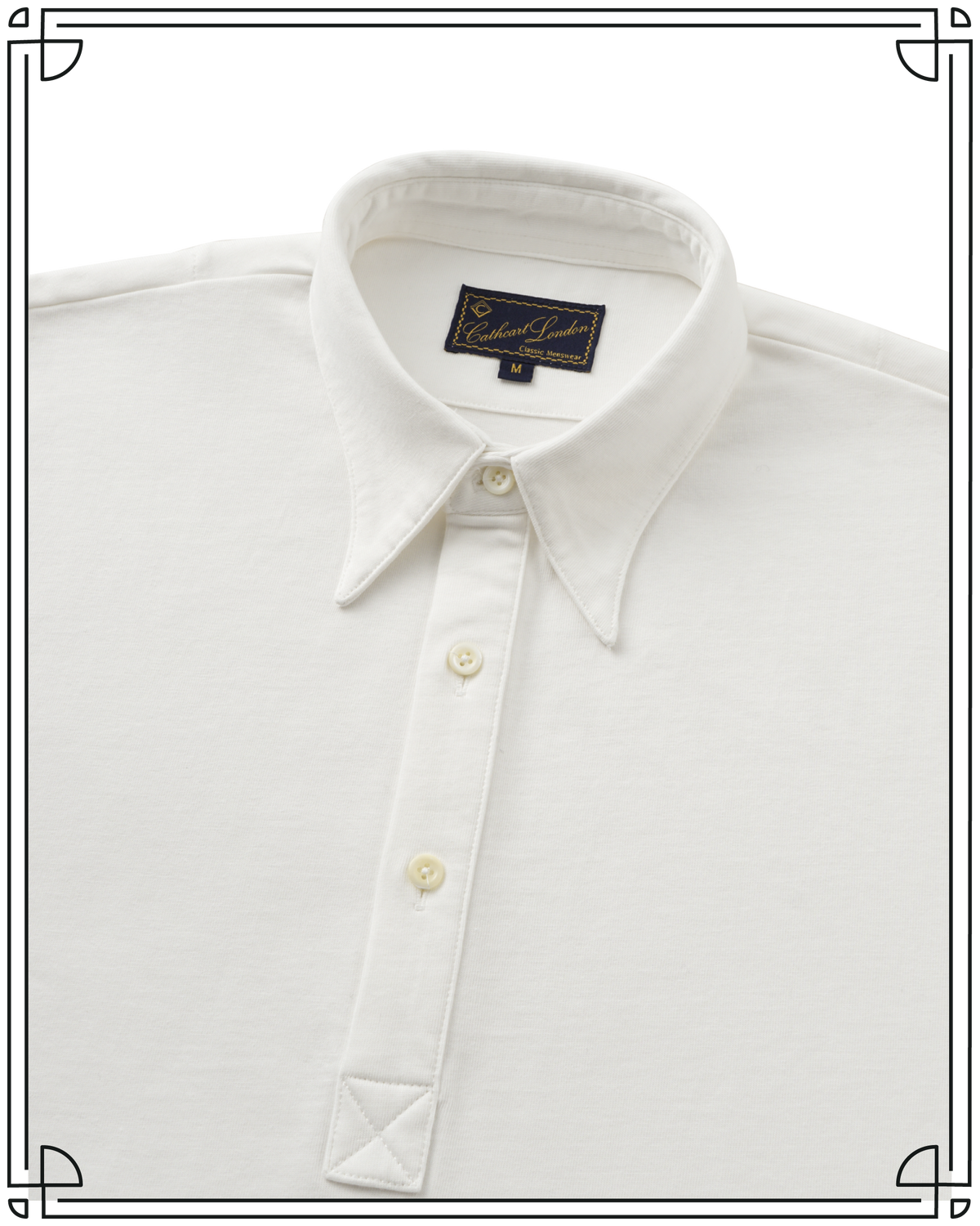 Cream Long Sleeve Polo