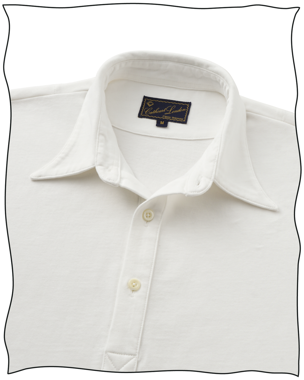 Cream Long Sleeve Polo