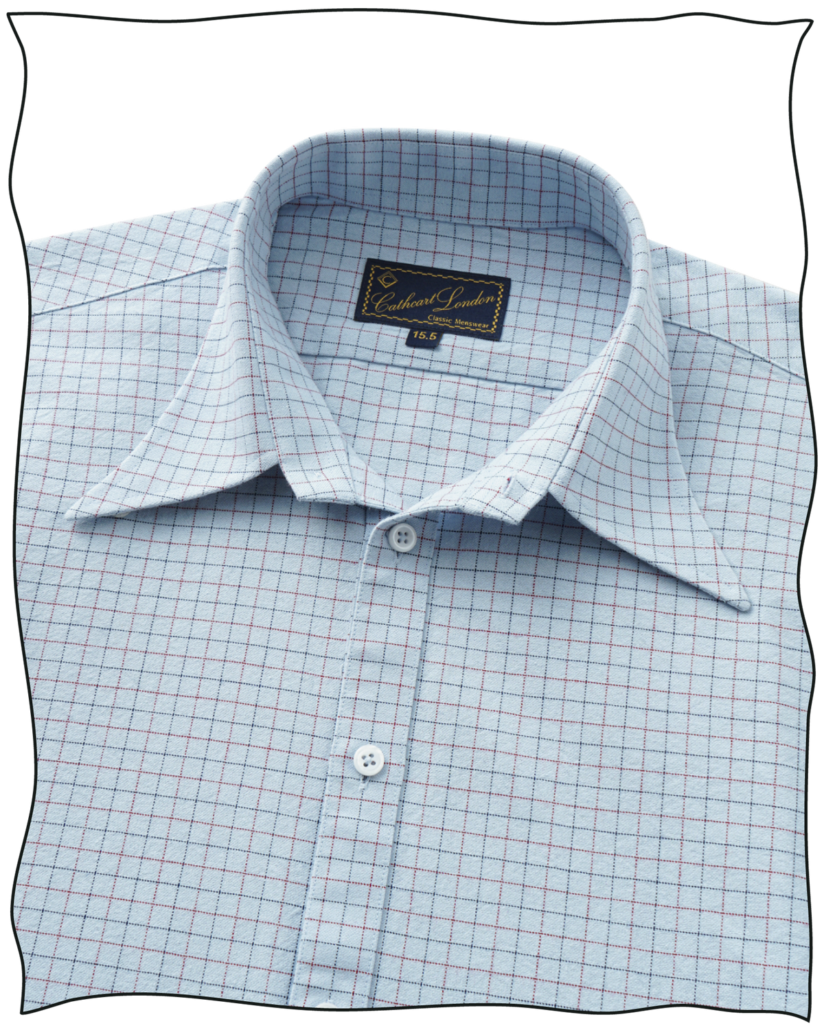 Duck Egg Tattersall Dress Shirt
