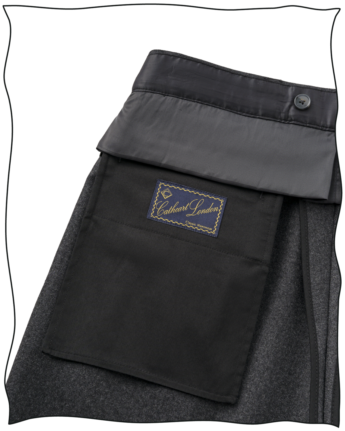 Grey Worsted Astor Trousers
