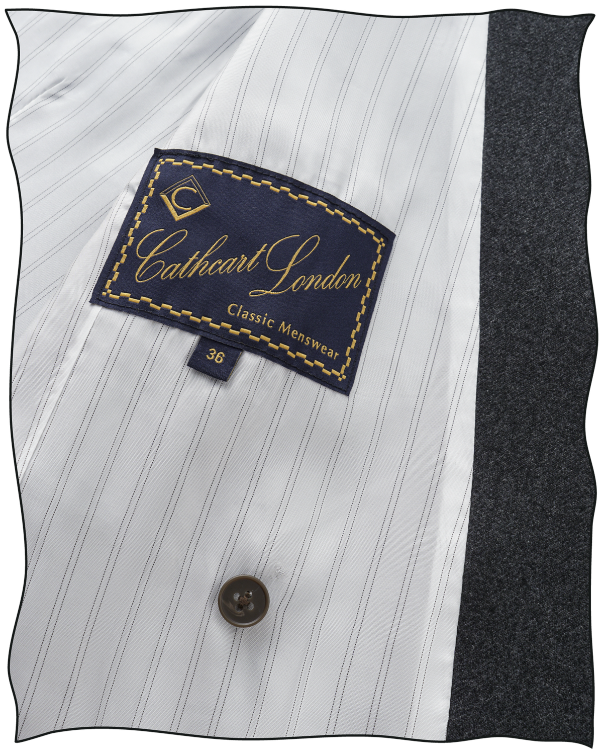 Grey Worsted DB Waistcoat