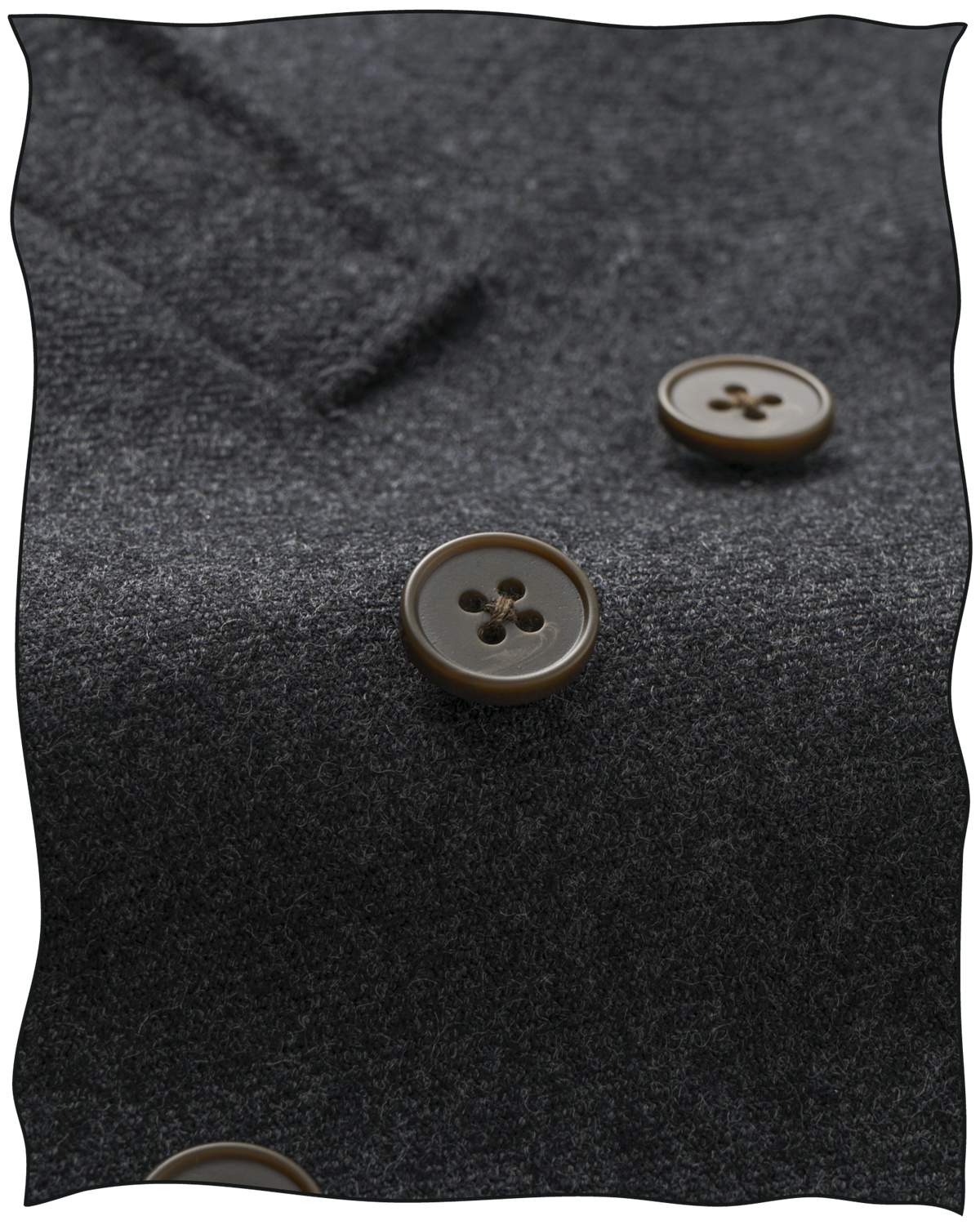 Grey Worsted DB Waistcoat