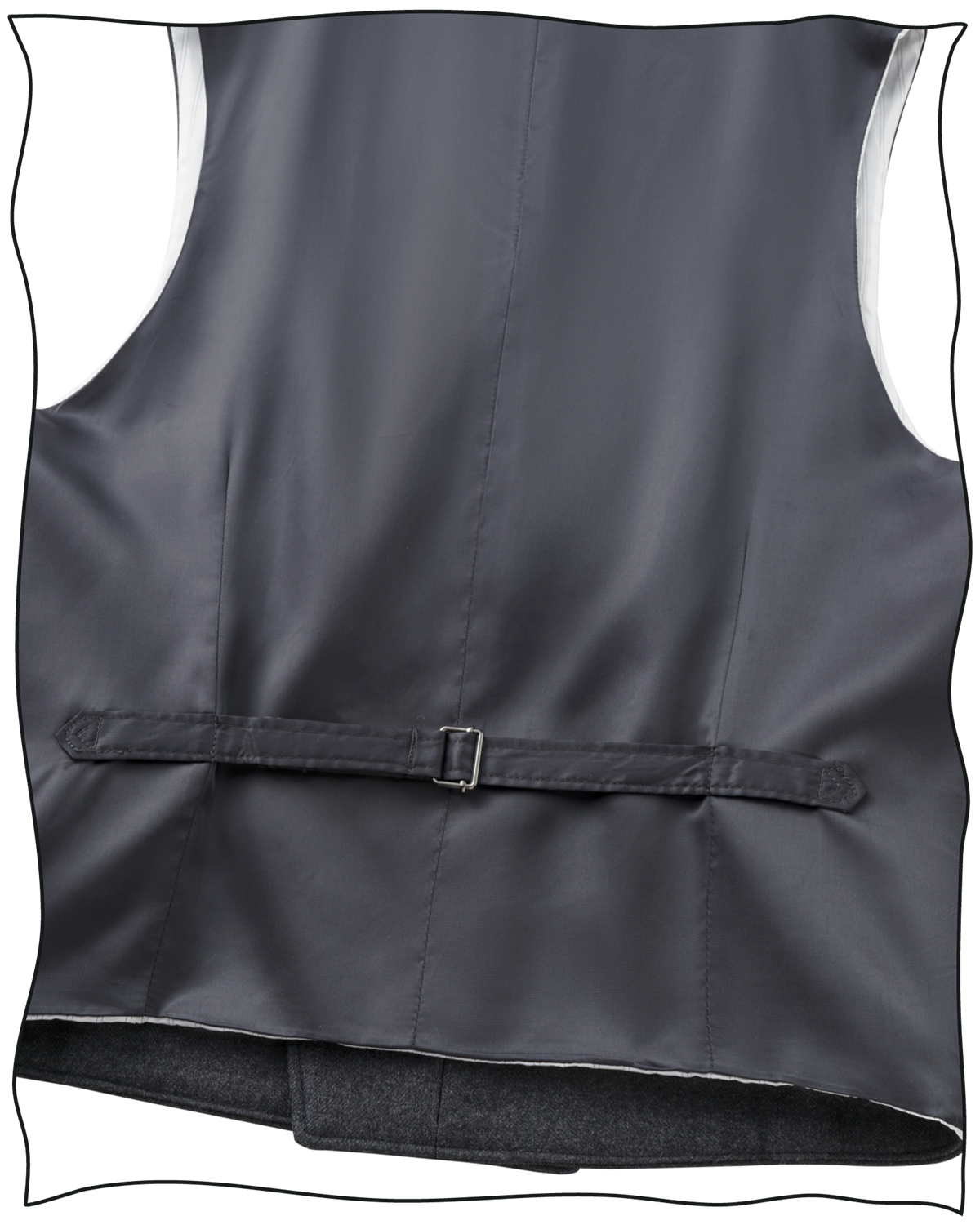 Grey Worsted DB Waistcoat