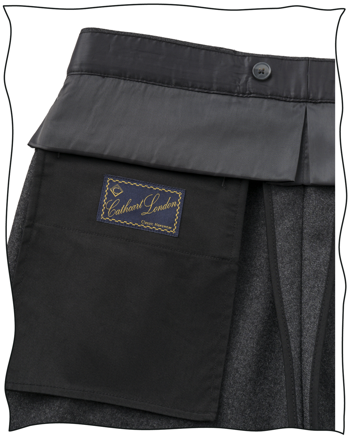 Grey Worsted Ellington Trousers