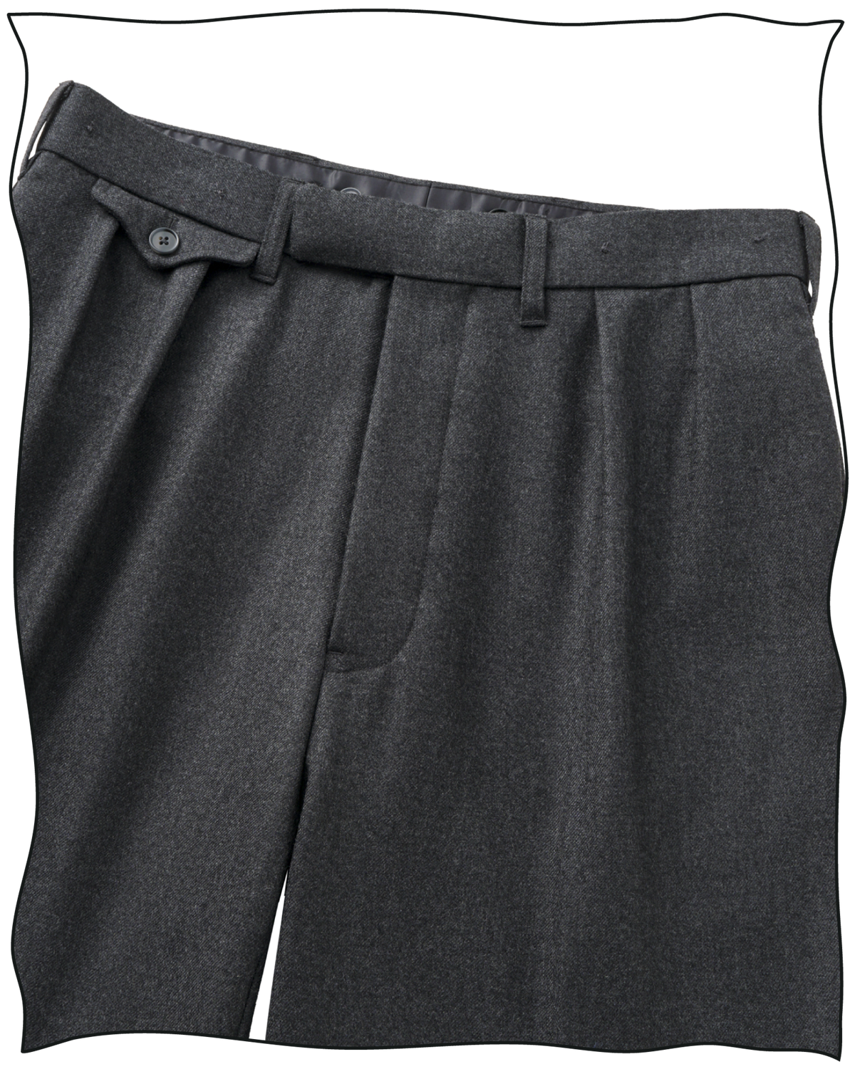 Grey Worsted Ellington Trousers