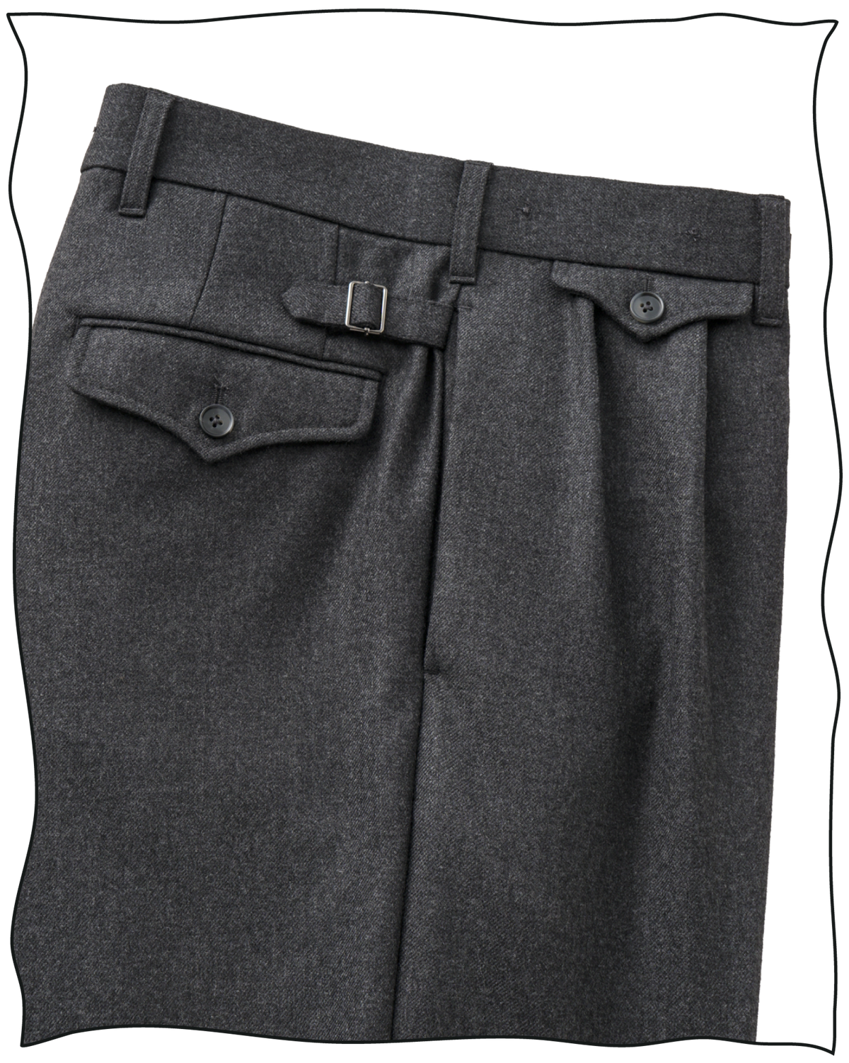 Grey Worsted Ellington Trousers