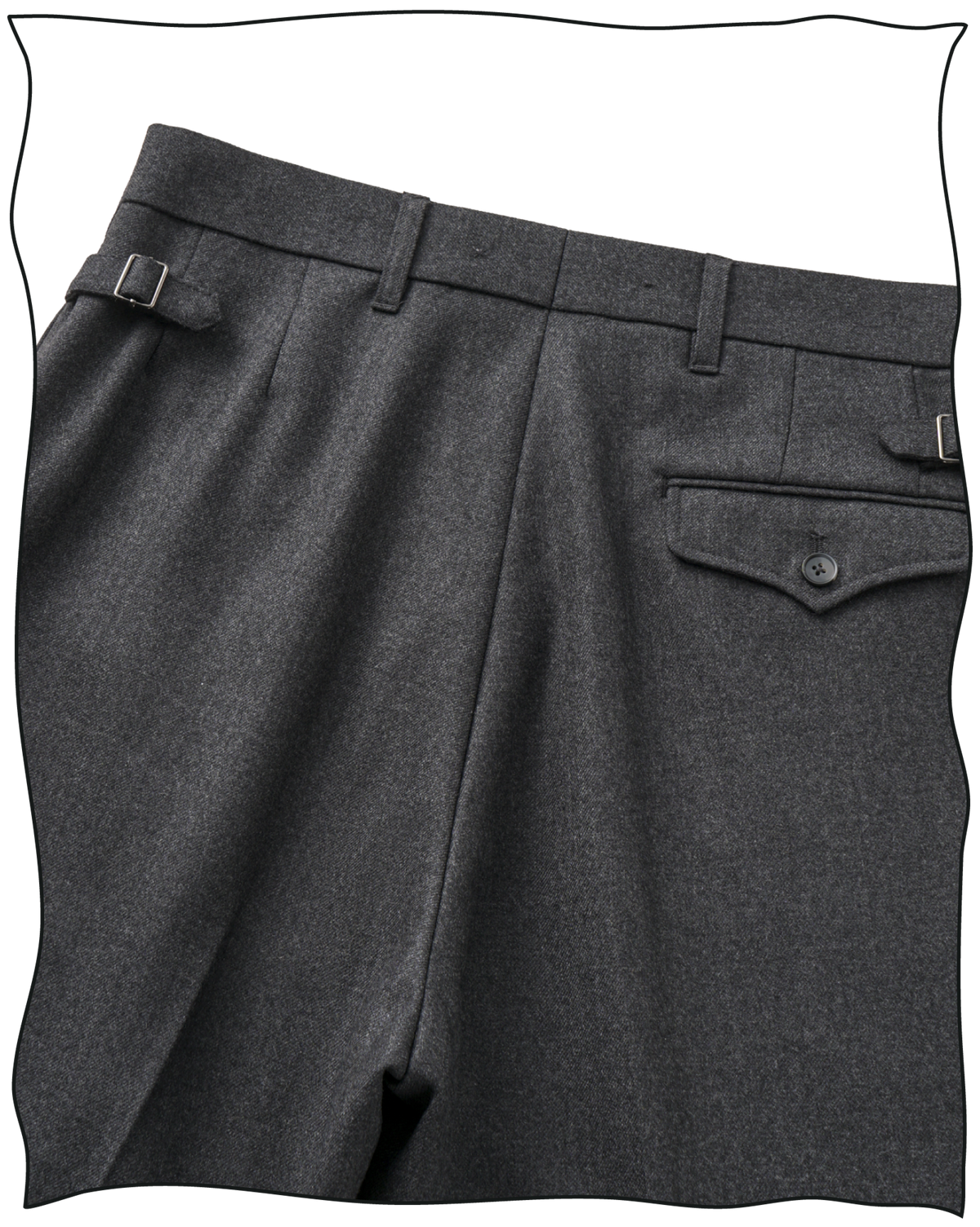 Grey Worsted Ellington Trousers