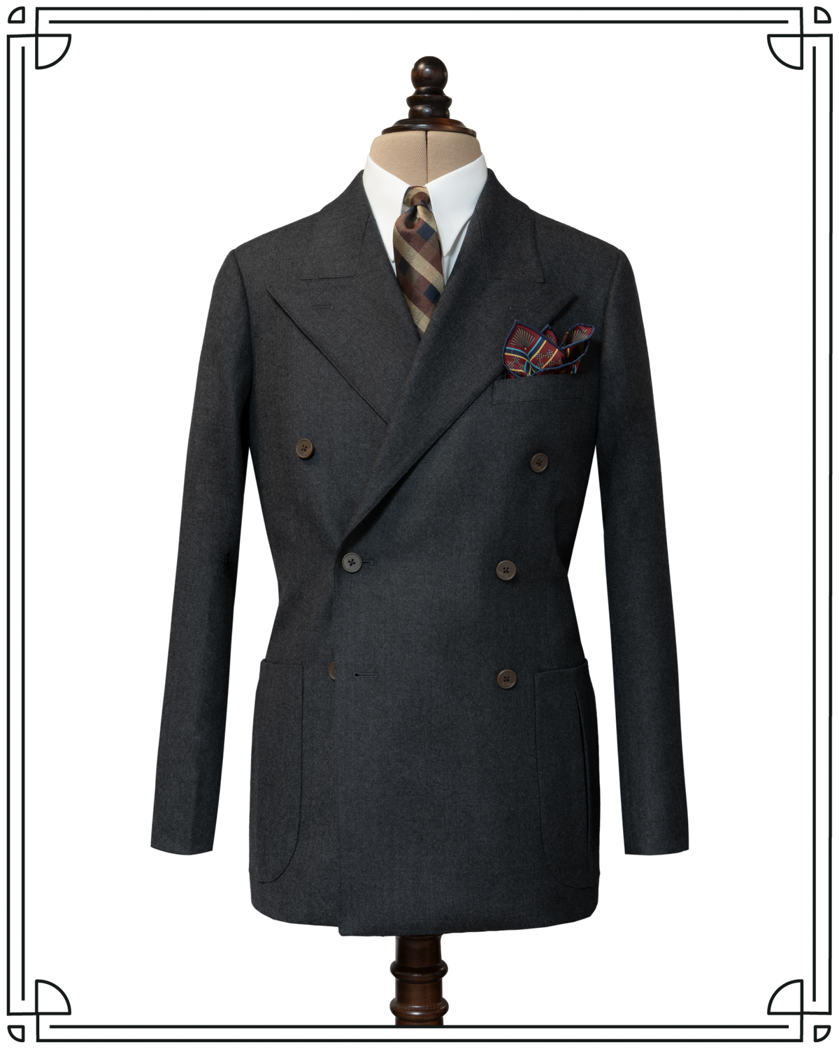 Grey Worsted King Cole DB Jacket