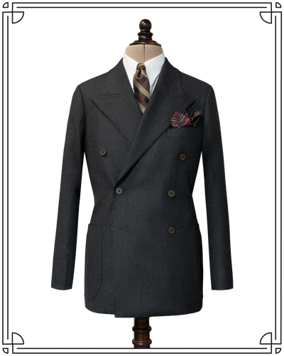 Grey Worsted King Cole DB Jacket