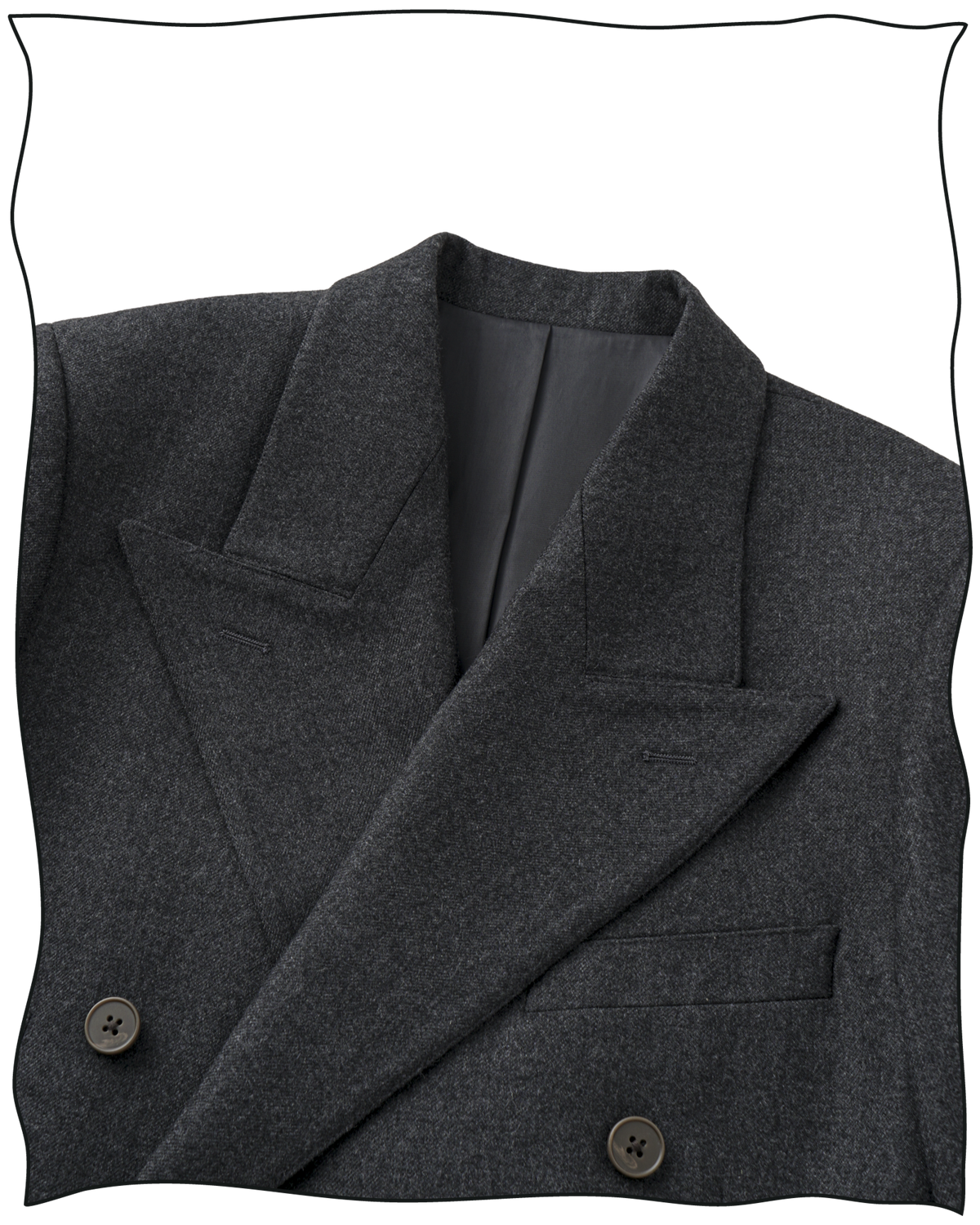 Grey Worsted King Cole DB Jacket