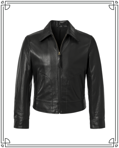 Black Leather 33 Jacket