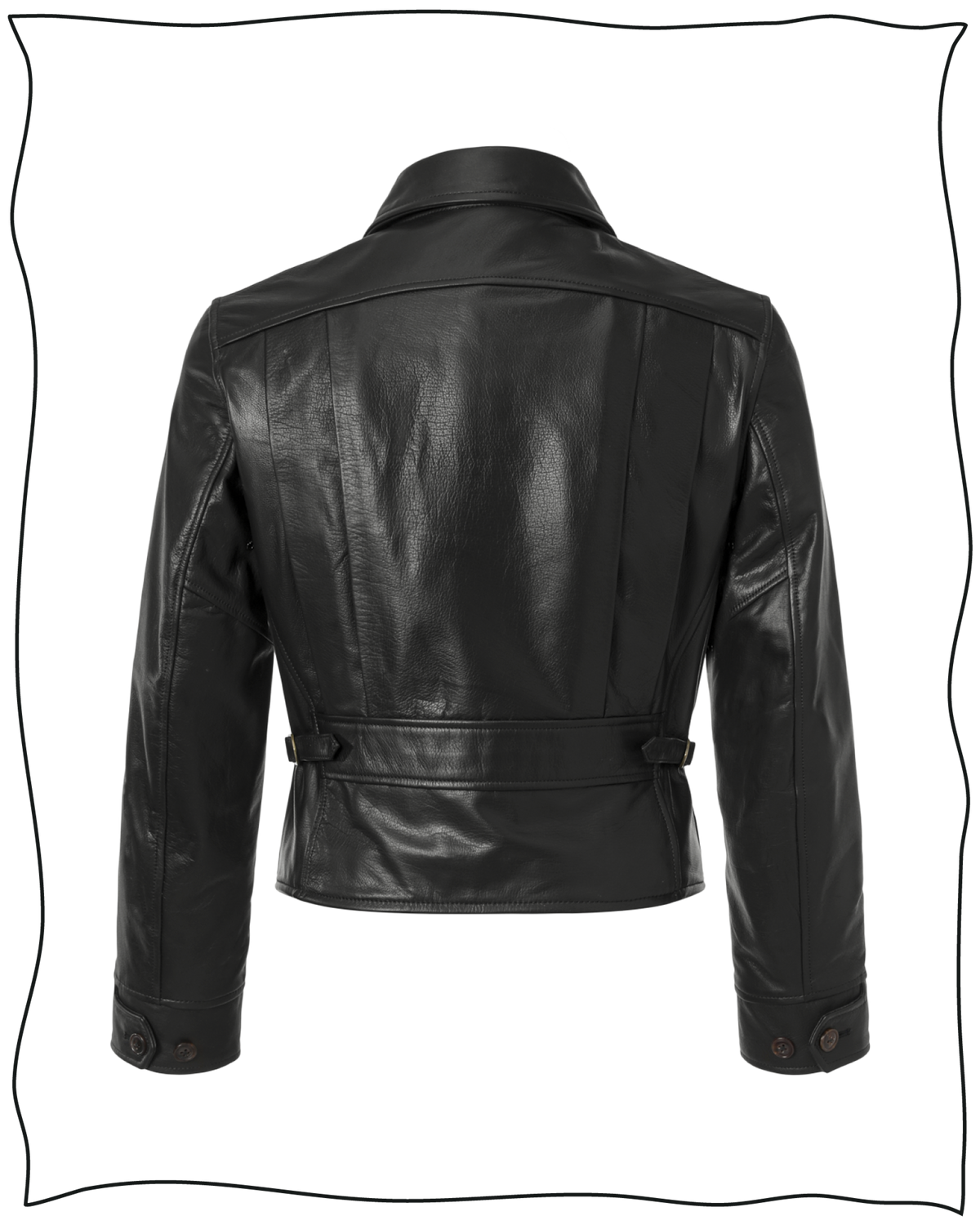 Black Leather Flat Track Jacket