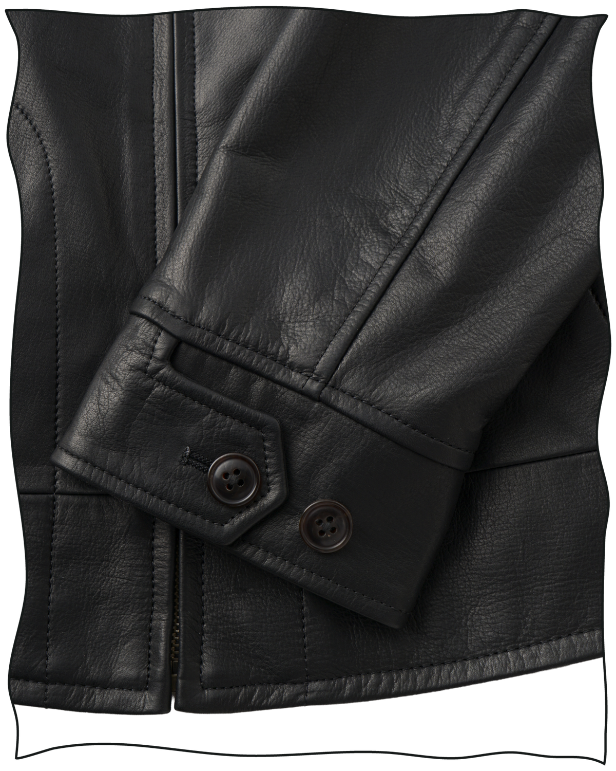 Black Leather Flat Track Jacket