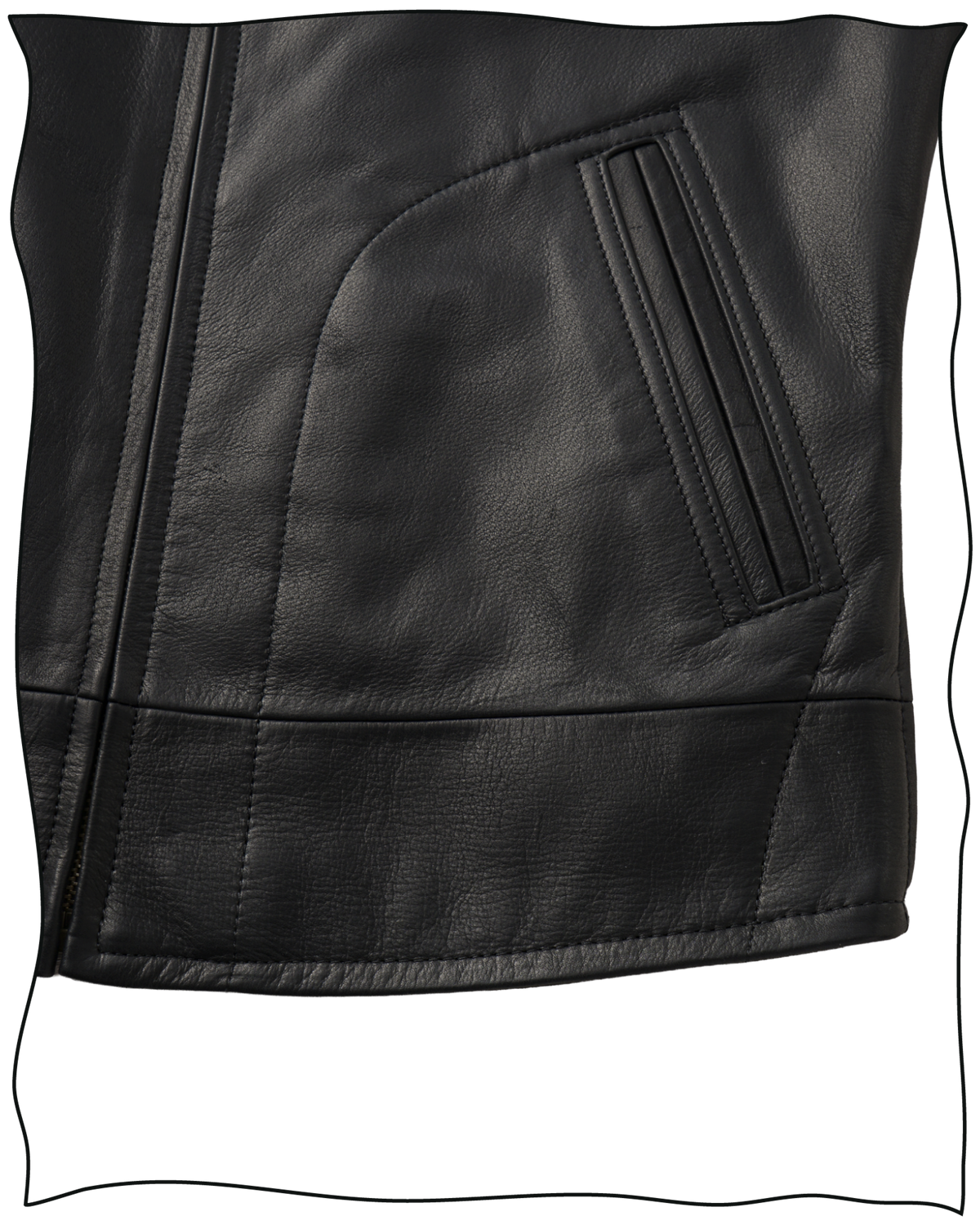 Black Leather Flat Track Jacket