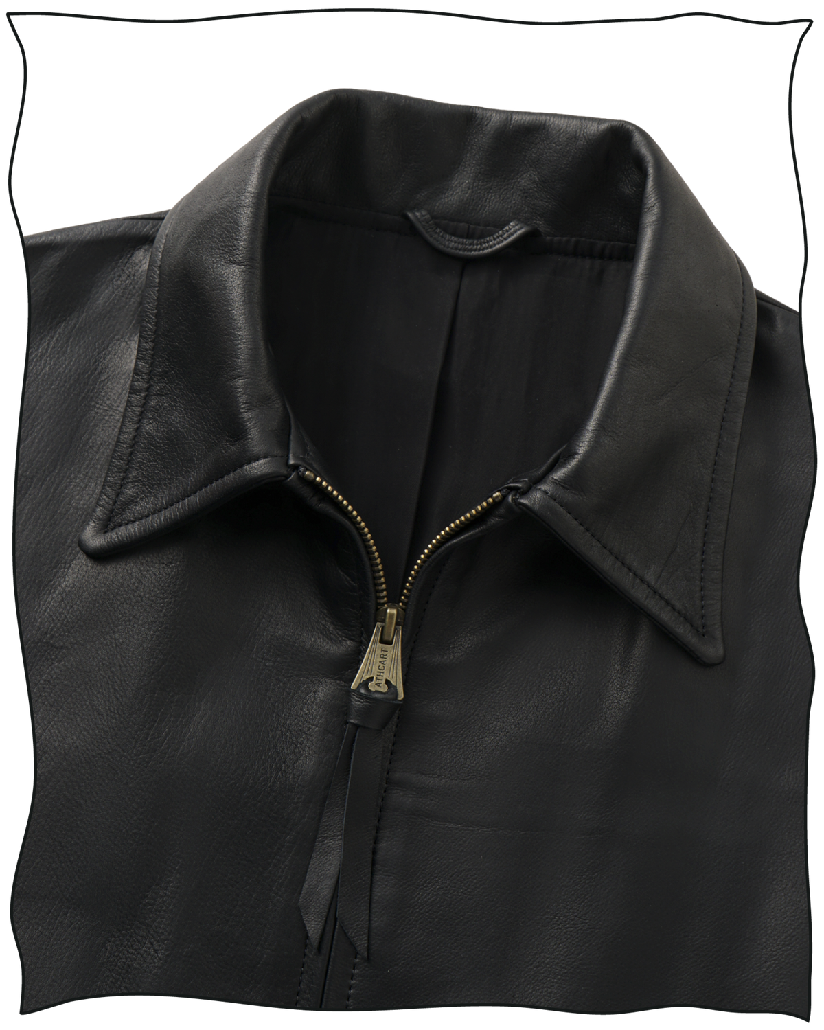 Black Leather Flat Track Jacket
