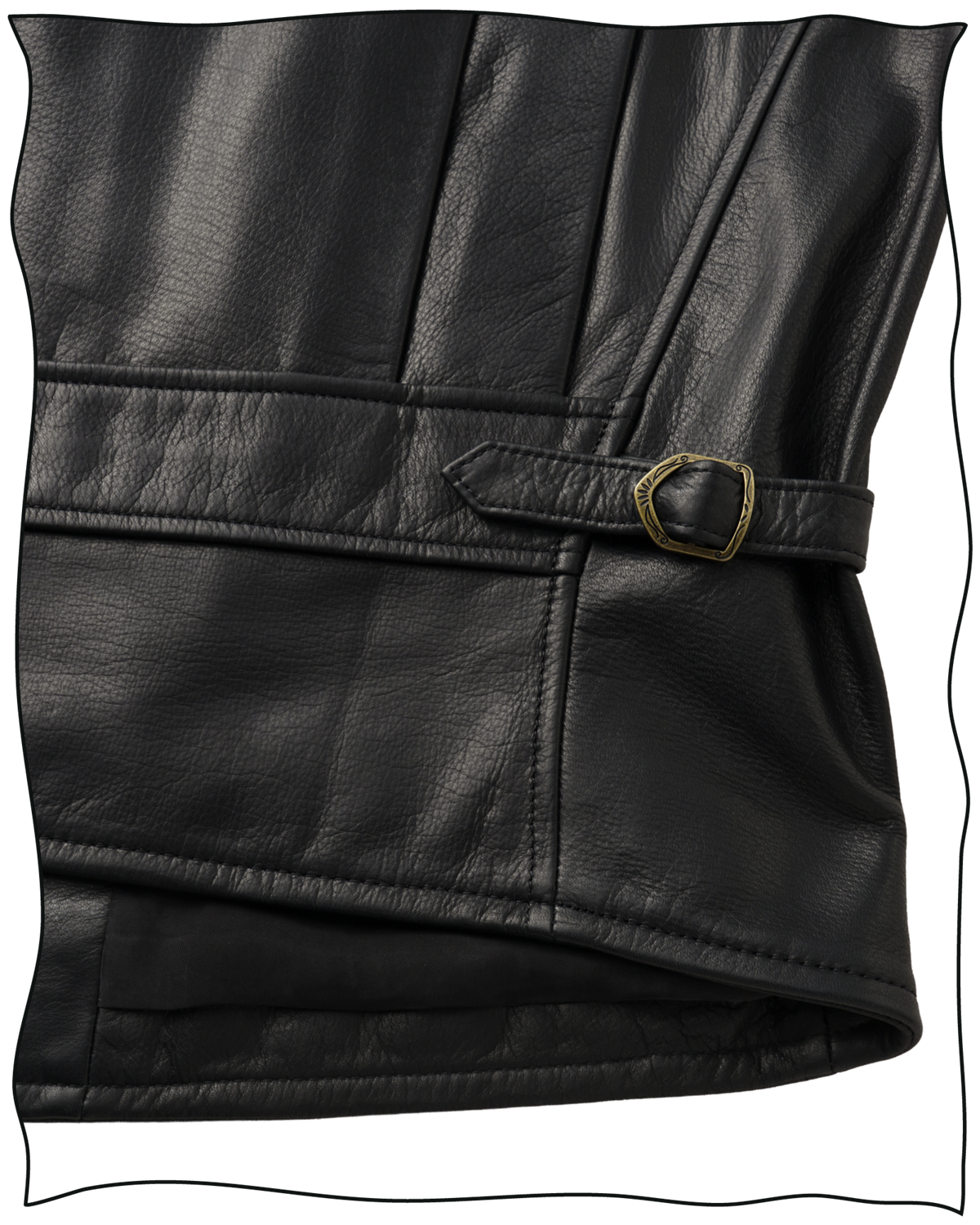 Black Leather Flat Track Jacket