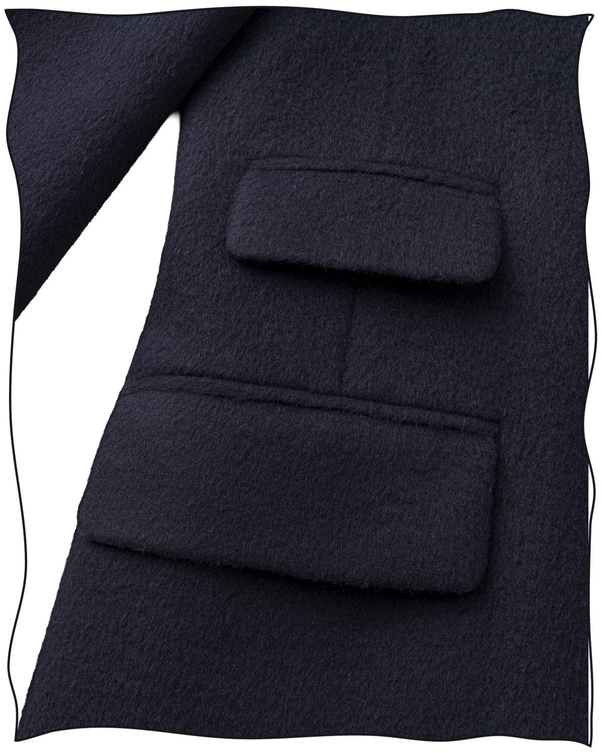 Navy Chesterfield Overcoat