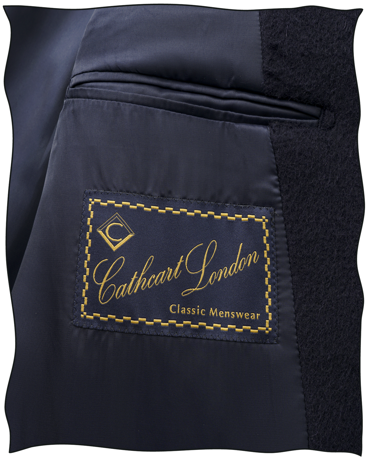 Navy Chesterfield Overcoat