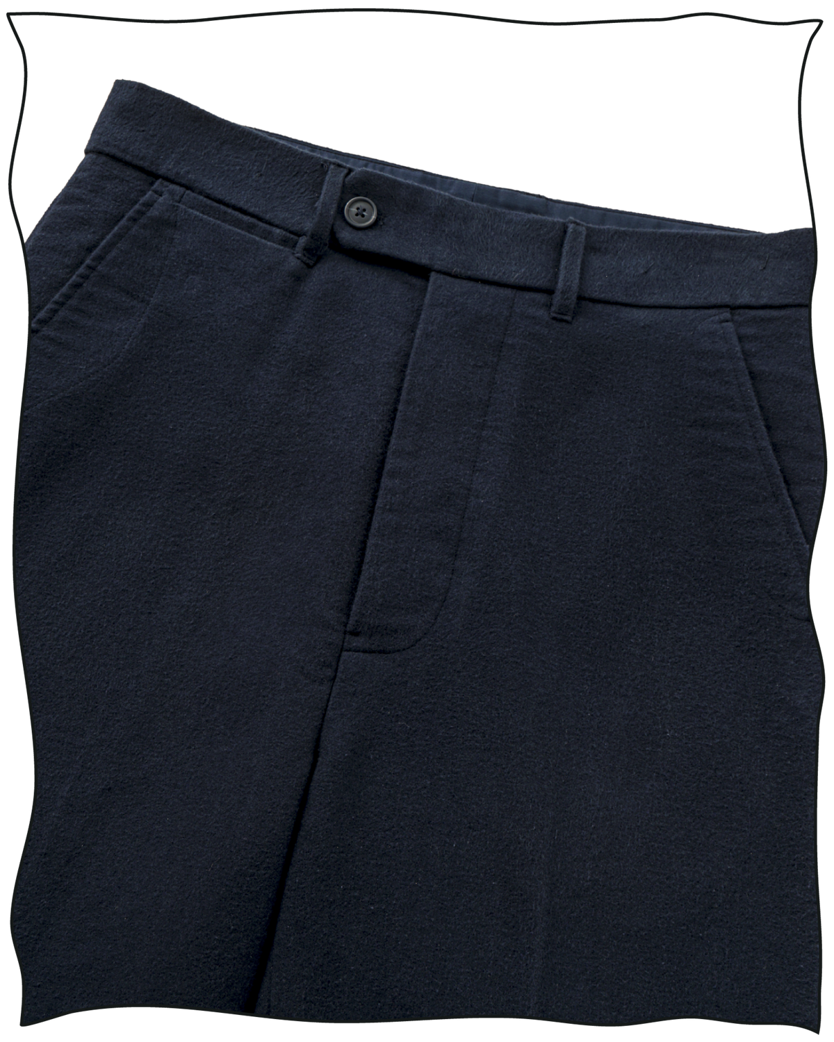 Navy Moleskin Work Trousers
