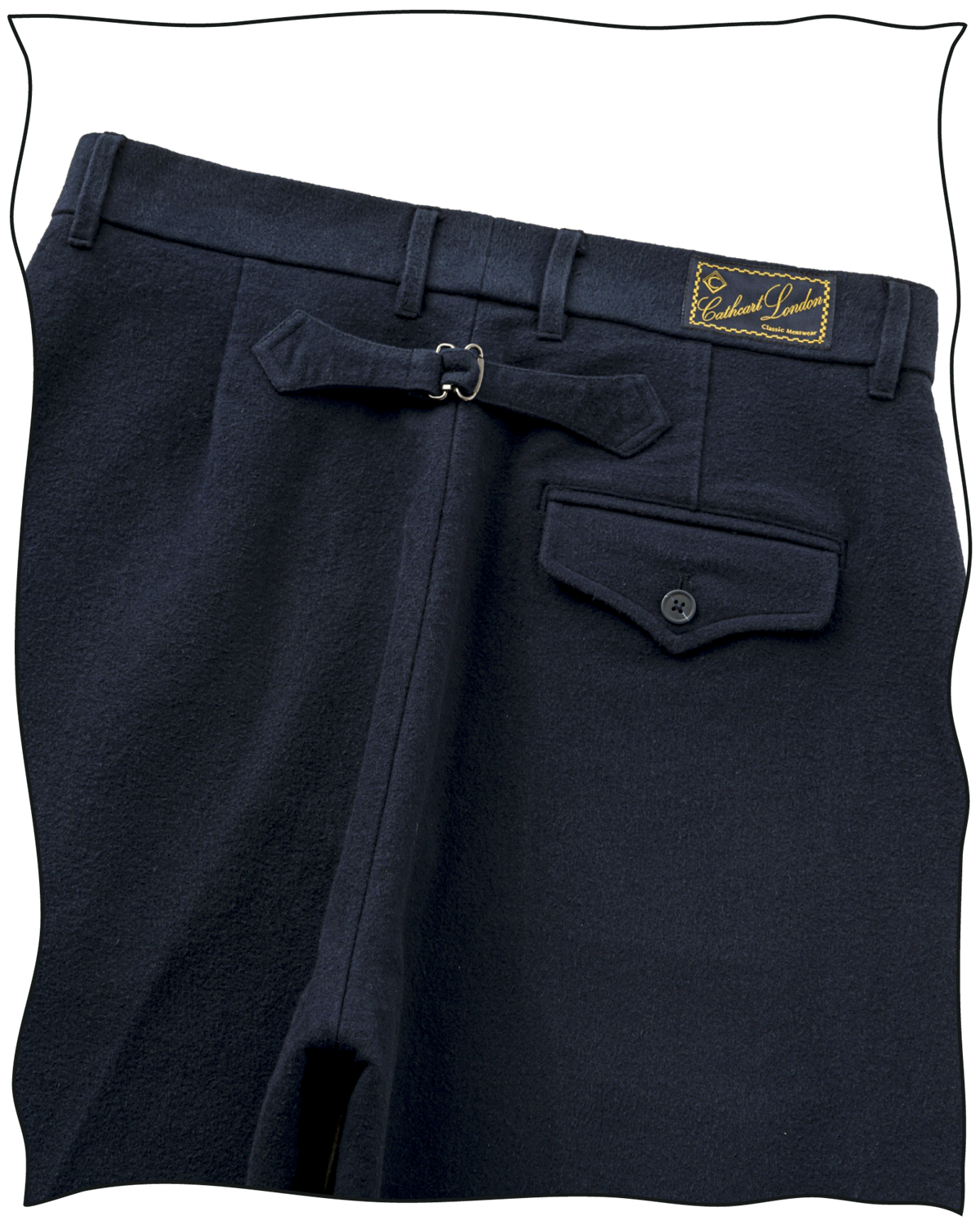 Navy Moleskin Work Trousers