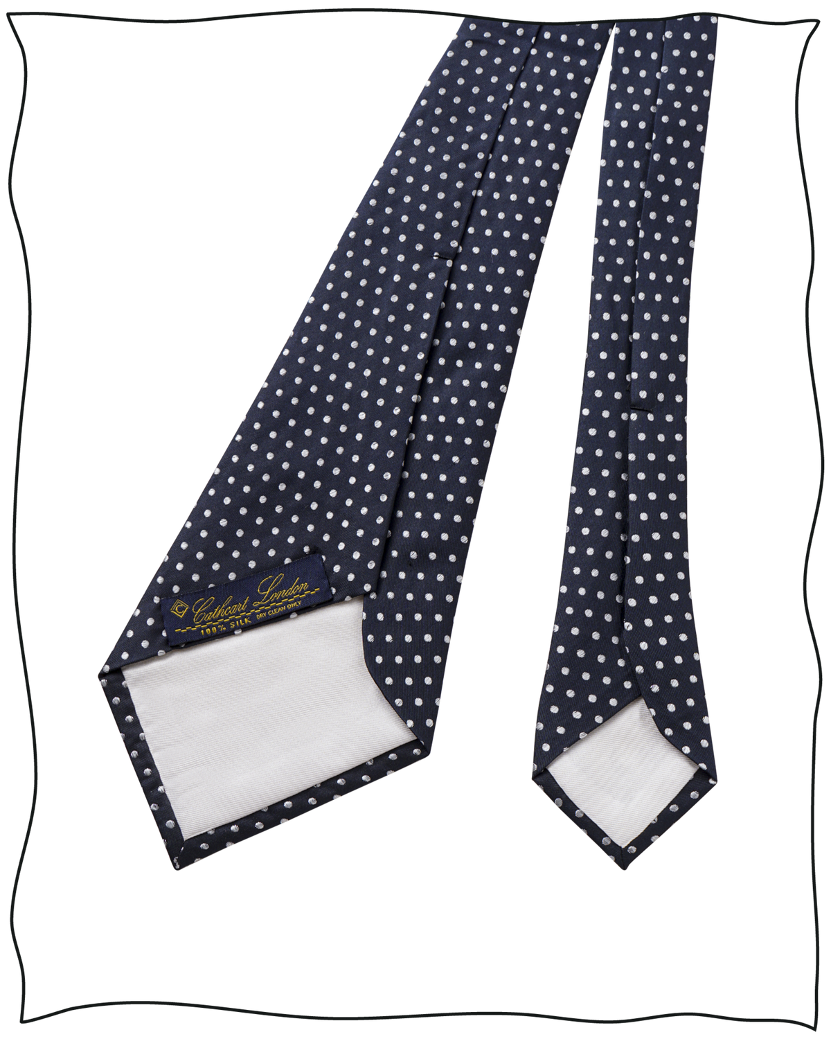 Navy Polka Dot Tie & Pocket Square