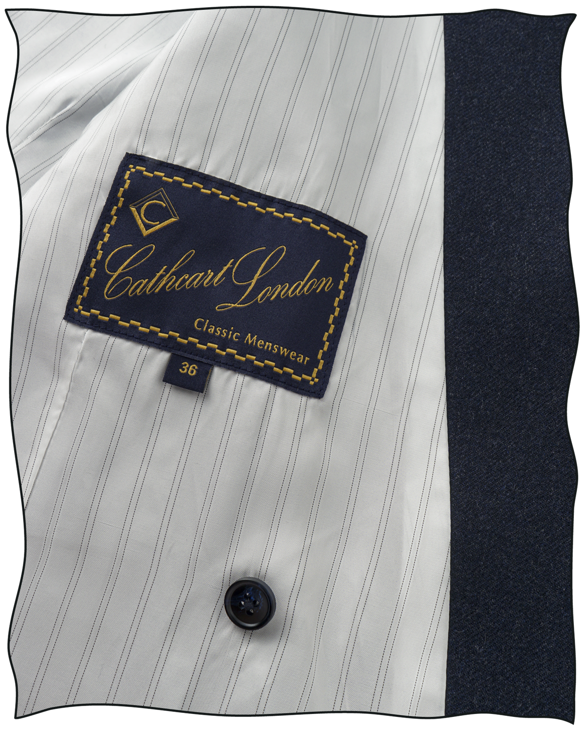 Navy Worsted DB Waistcoat