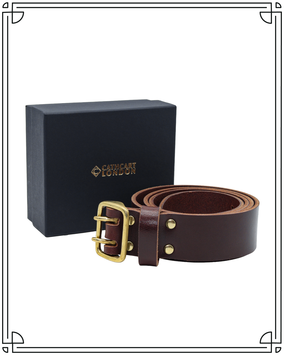 Chestnut Leather Night Watch Belt
